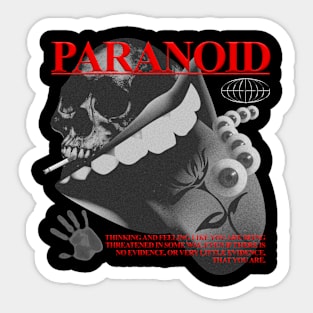 Paranoid Sticker